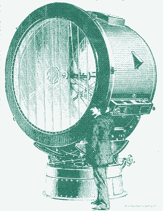Image: A searchlight.