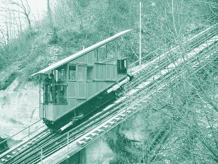 Image: A cable train.