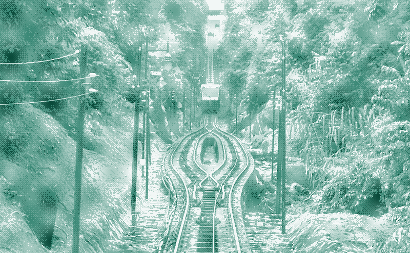 Image: A cable train.
