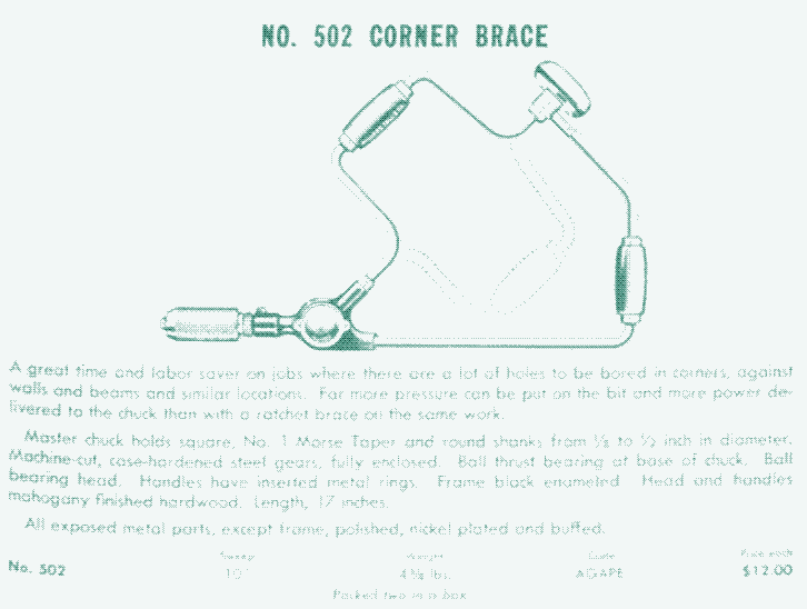A corner braze.
