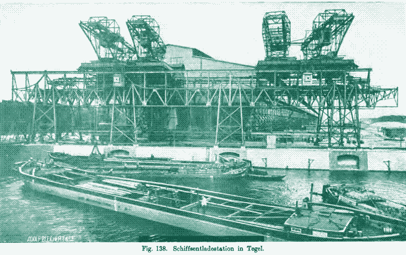 Image: Aerial ropeway in a harbour.