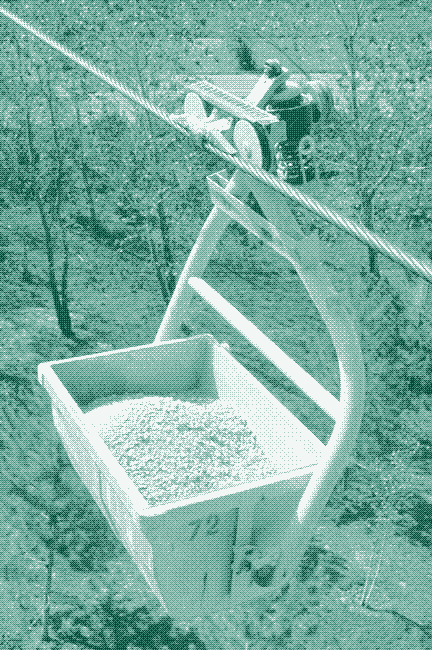Image: A modern aerial ropeway.