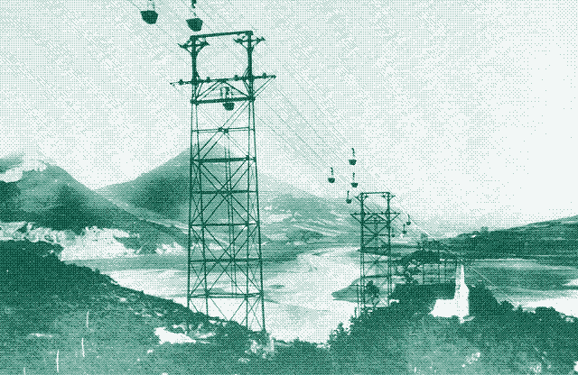 Image: An aerial ropeway in Spain.