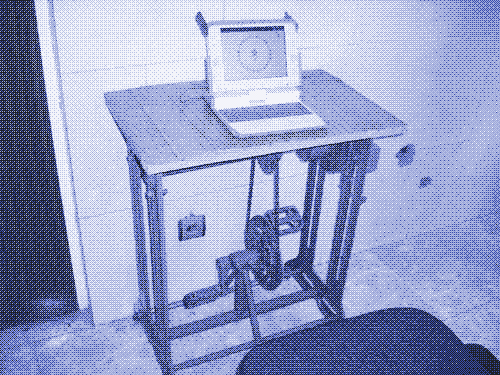 Image: a pedal-powered laptop.
