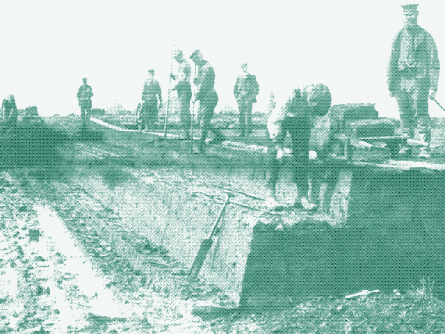 Image: peat digging in the netherlands.