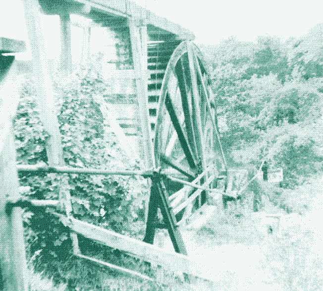 In the foreground: a flat rod supported on a rocking post at Carloggas
