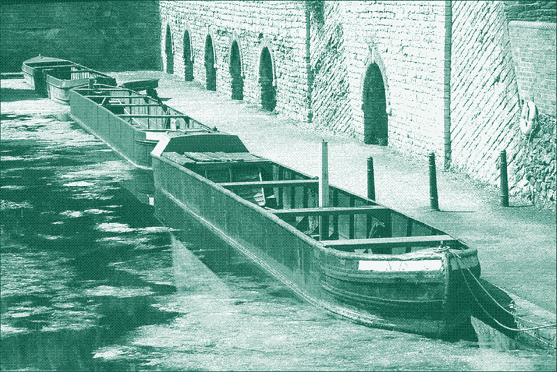 The canal wharf built at the base of lime kilns constructed in 1842, Dudley, England. Picture:Paul Englefield.