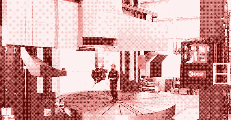 Image: Large CNC machining centre. Bost Machine Tools Company.