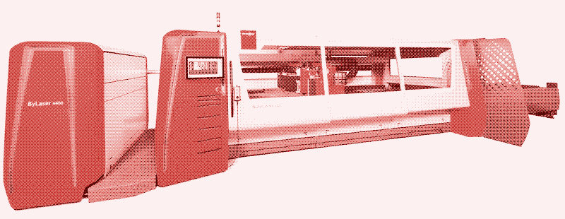 Image: Laser cutting machine. Bystronic