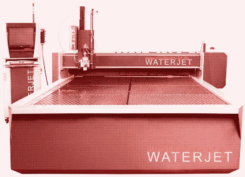 Image: A water jet cuttter. Maximator Jet.
