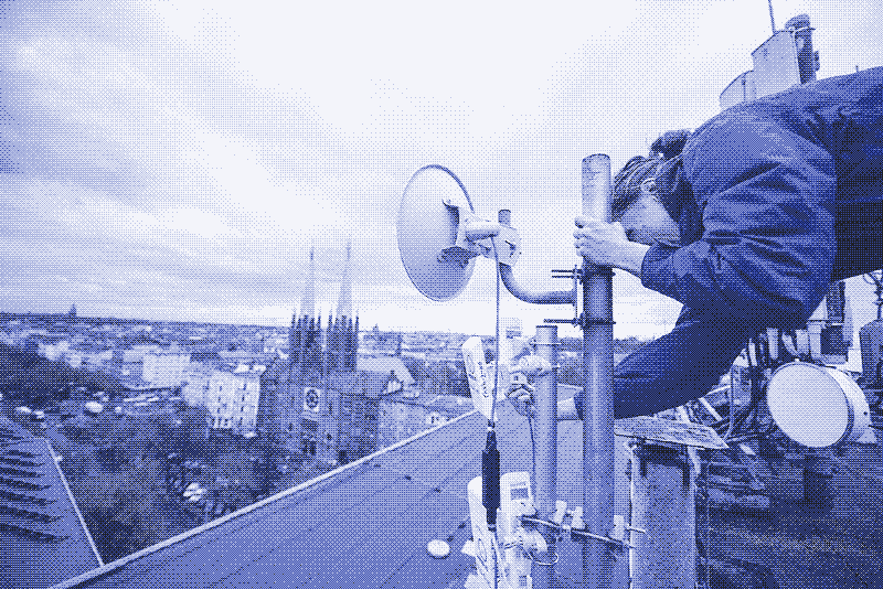 A Freifunk WiFi-node is installed in Berlin, Germany. Picture: Wikipedia Commons