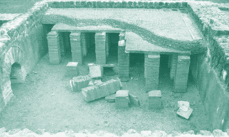 Remains of a Roman hypocaust. Wikipedia Commons.