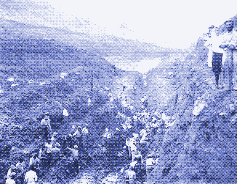 Digging the Panama Canal. Picture: National Archives.