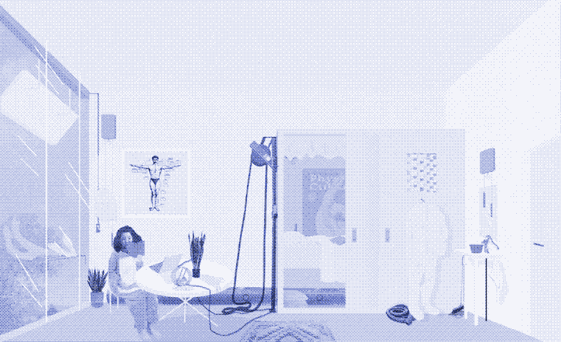 Image: A human powered student room, Golnar Abbasi.