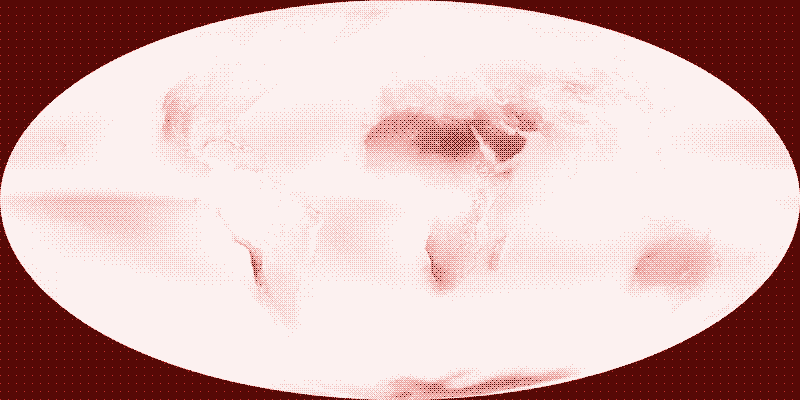 Image: Average cloud cover 2002 - 2015. Source: NASA