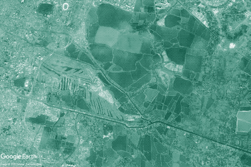 Image: The East Kolkata Wetlands in 2019. Source: Google Earth.