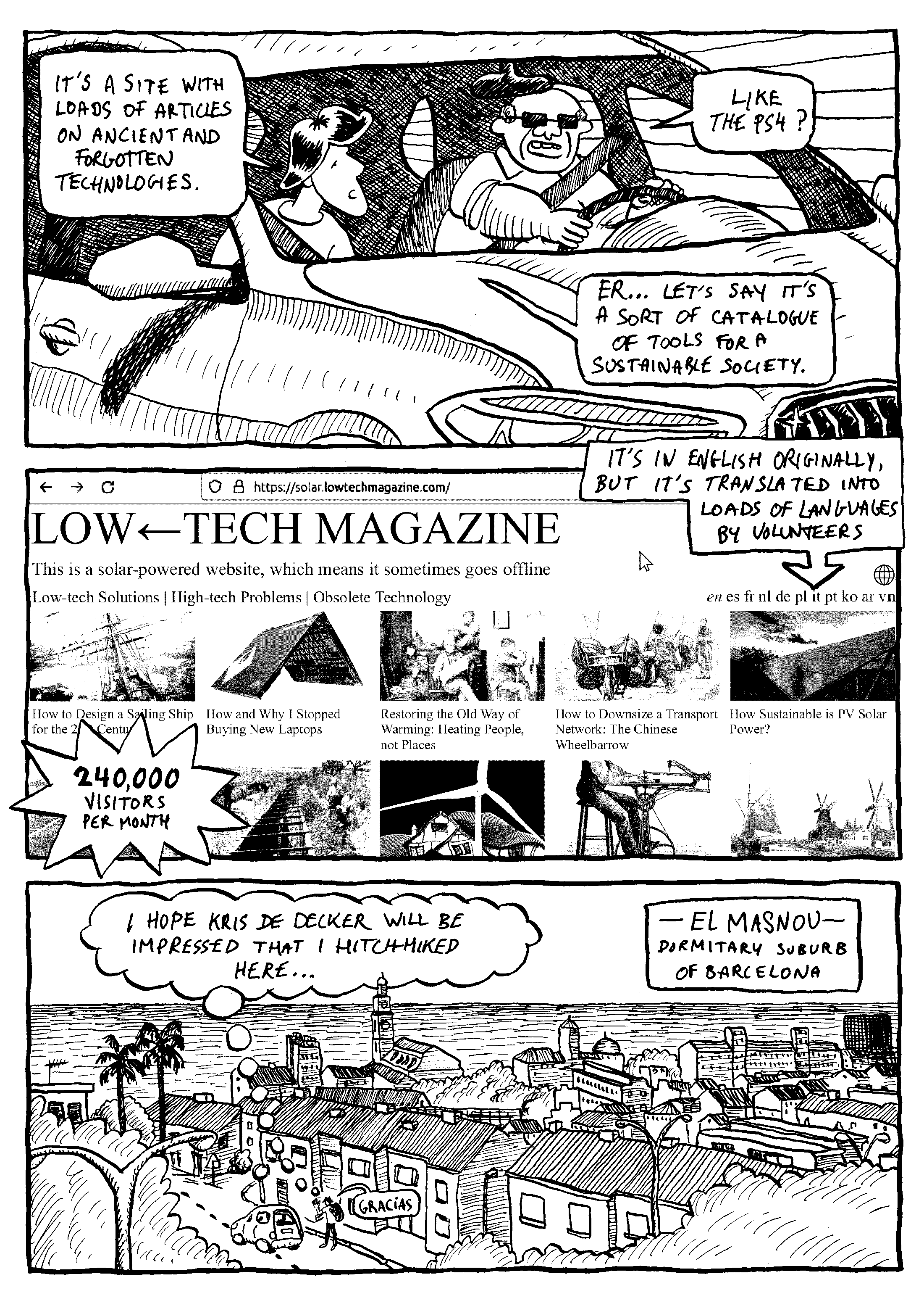 Page 2 of the Comic &ldquo;Back to the future of technology&rdquo; by Guillaume Lion