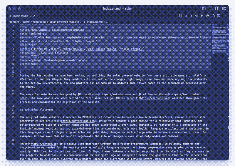 A screenshot of the markdown file for this page.