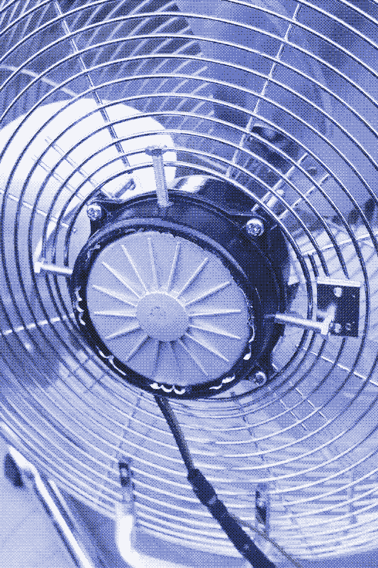 Image: DC motor inserted in place of AC motor. Photo by Marie Verdeil.