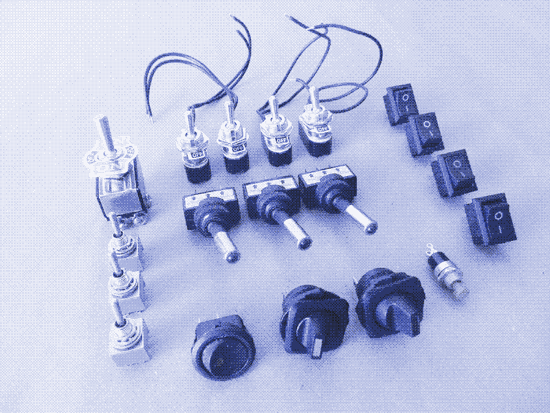 Image: Different types of switches. Photo by Kris De Decker