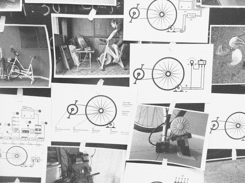 Low-tech power point. Photo by Marie Verdeil.