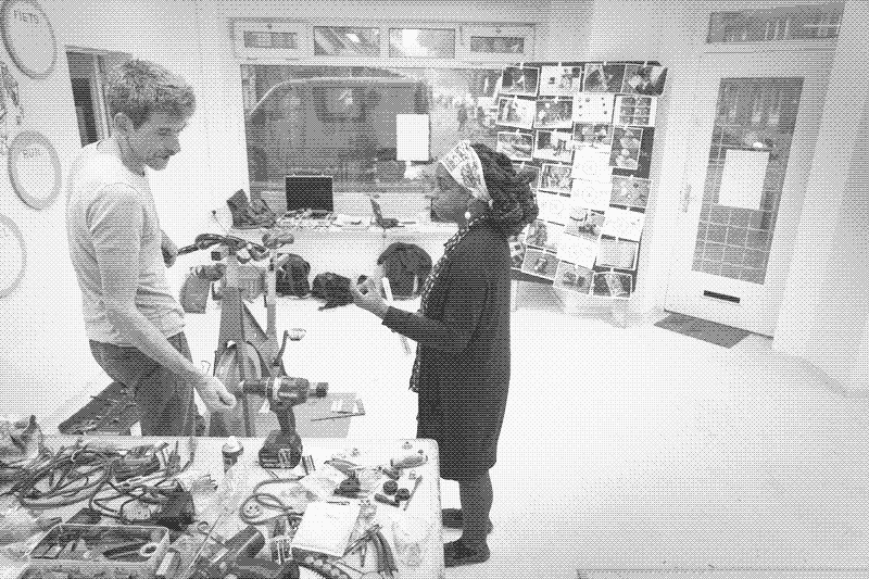 Image: Bike generator workshop in Rotterdam. Photo by Frans Hanswijk.