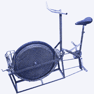 Image: pedal-powered nut sheller.
