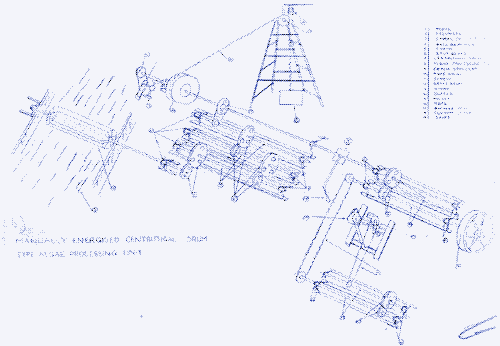 Image: pedal-powered algae processing unit.