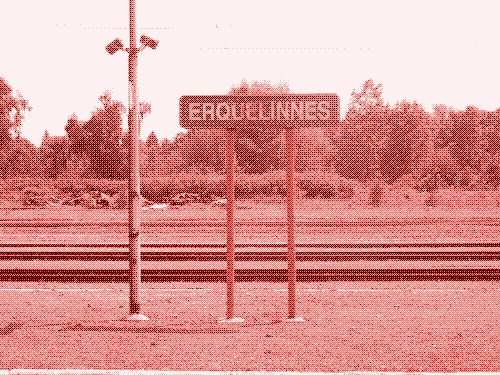 Estación Erquelinnes  (1852-2012). No olvide calzado cómodo. Fotografía de Low-tech Magazine.