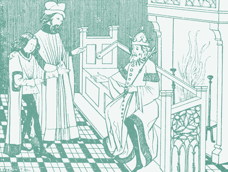 Un banco con respaldo ajustable. Fuente: Diccionario de mobiliario y decoración después del siglo XIII, 1887-1890