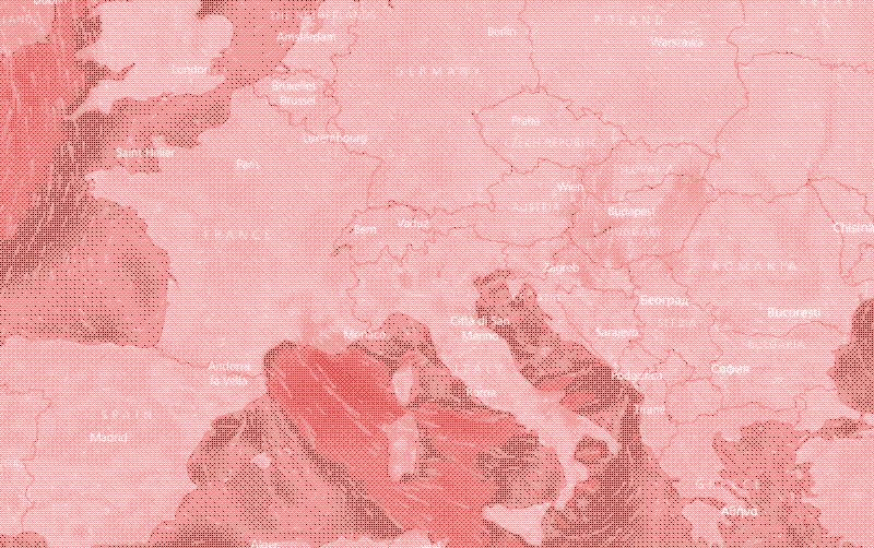 Mapa del viento en Europa, 2 de septiembre de 2017, 23h48. Fuente: Windy.