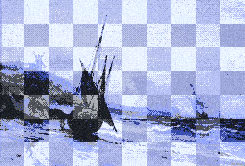Marina, una pintura de Carol Popp de Szathmary, 1800s.