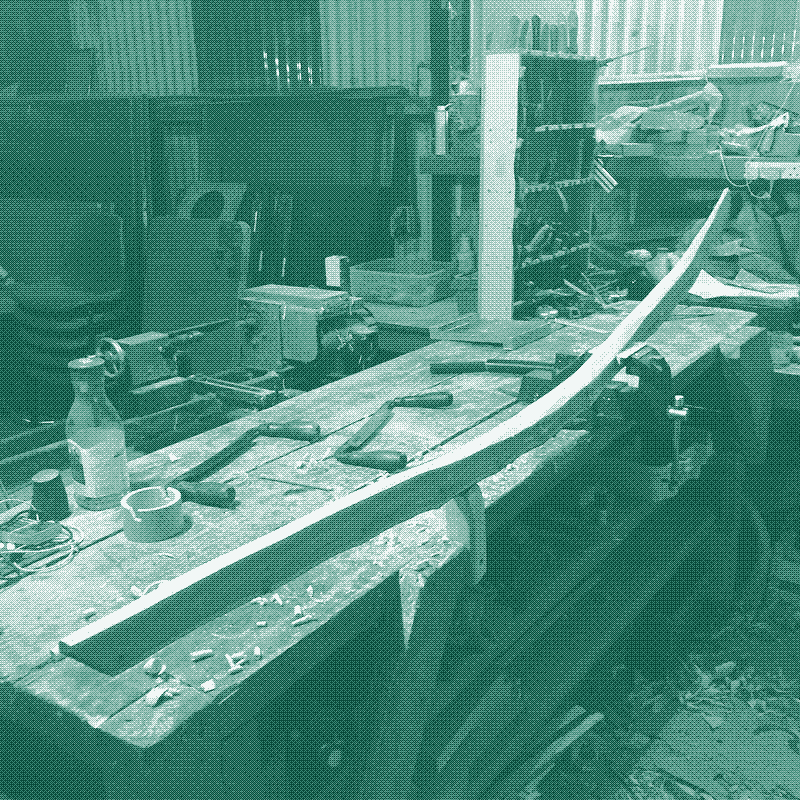 Image: A self bow in the making by master bowyer Jack Pinson, Under Warden. Ireland. Source: Living Longbows.