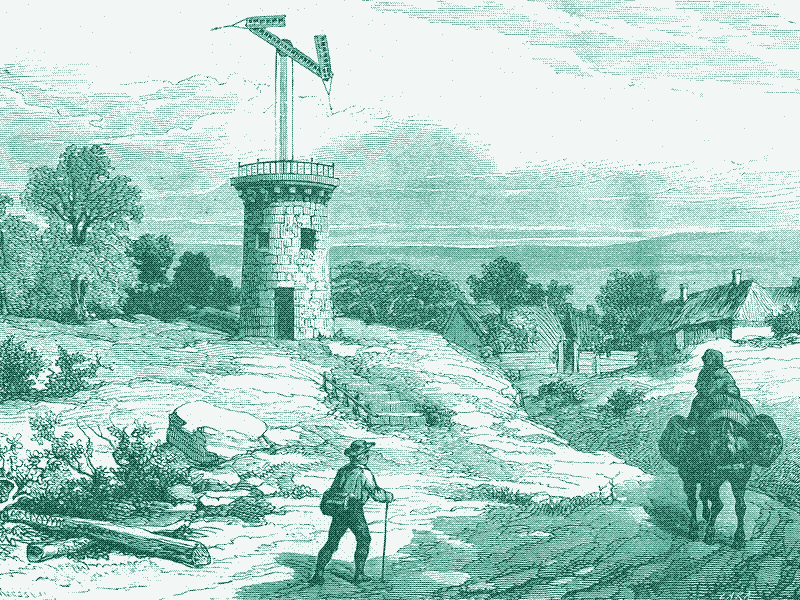 Image : Une tour sémaphore. Source : École Centrale de Lyon