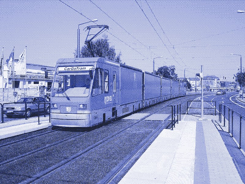 Image : Un cargo tram.