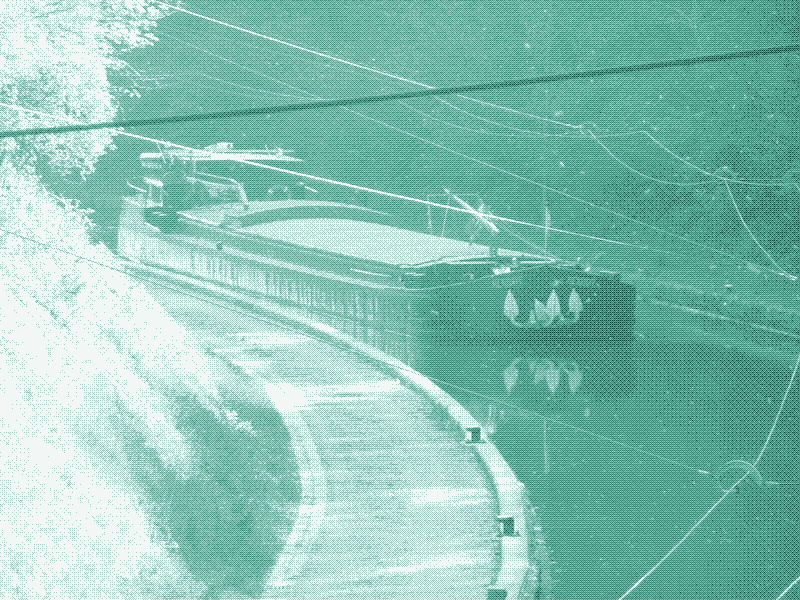 Image : la seule ligne de touage encore en service.