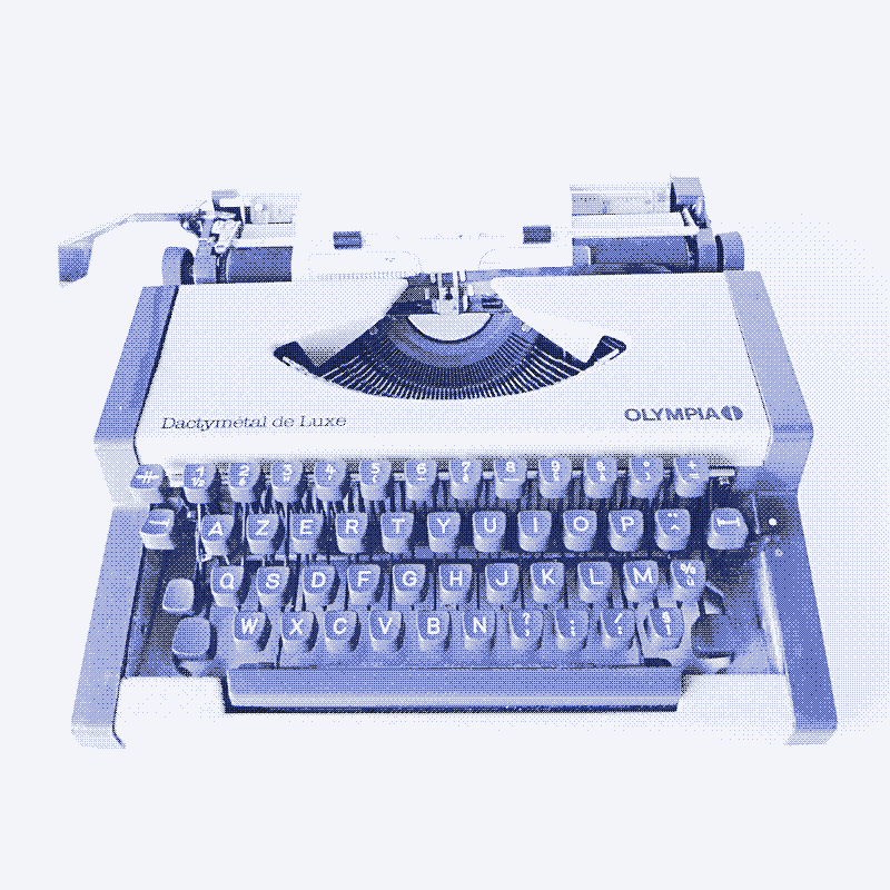 La machine à écrire mécanique Olivetti par Sottsass, 1969. Source : eBay.
