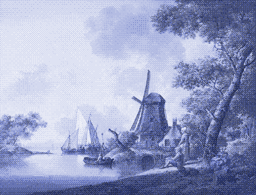 Een zomers landschap (« Paysage d&rsquo;été »), peinture de Jan van Os.