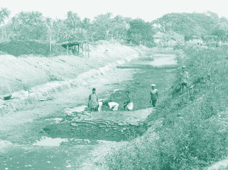 Image: Chaque année, les étangs sont vidangés et les boues au fond sont épandues dans les champs voisins, réutilisant davantage les nutriments disponibles. Source: Take pride in the East Kolkata Wetlands (Facebook-page).