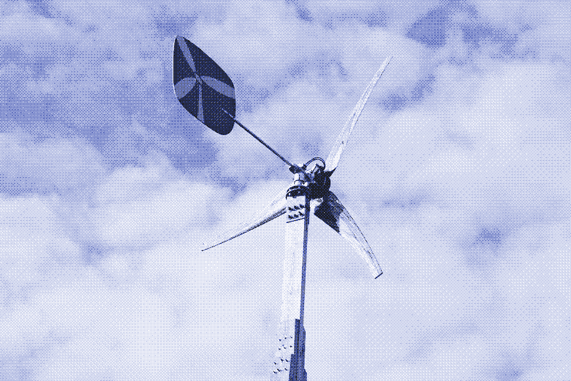 Een houten winturbine. Foto: InnoVentum.