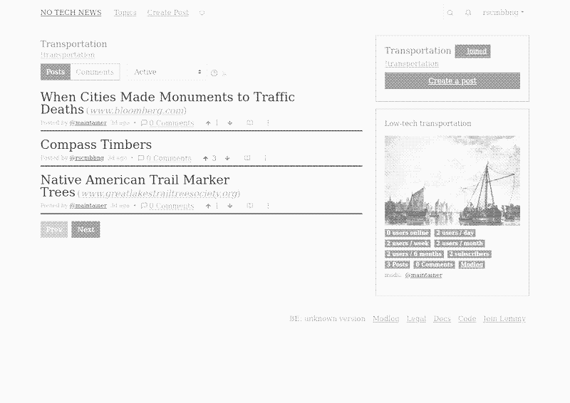 When you click on a topic, you see the post overview for that topic with additional information such as rules on the side. Click here for an undithered version.
