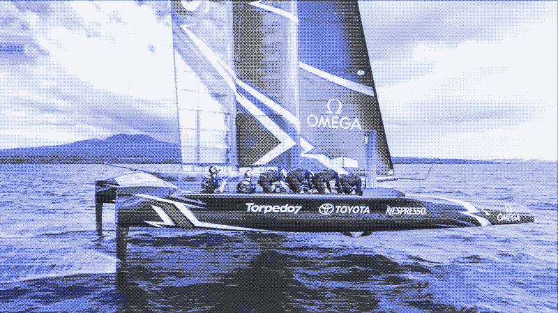 Zdjęcie: Jacht sportowy zespołu Emirates Team New Zealand.
